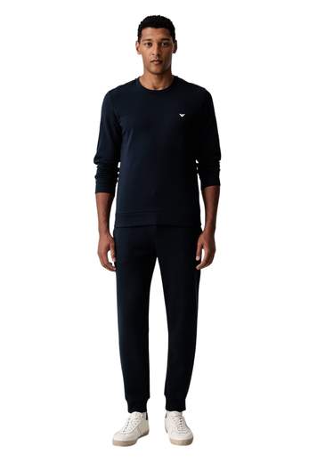 EMPORIO ARMANI Completo Uomo con Felpa Girocollo e Pantaloni Jogger
