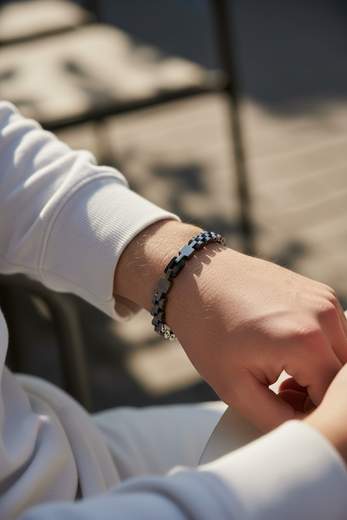 Bracciale Uomo con Croci