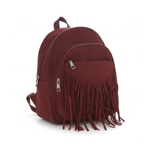 STILL Zaino Donna con Frange e Tasche con Zip