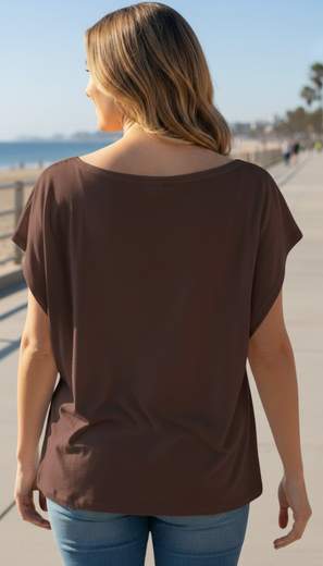 STILL Maglia Donna con Borchie Decorative e Maniche Kimono