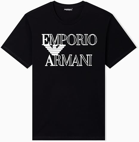 EMPORIO ARMANI T-shirt uomo Emporio Armani in cotone con logo frontale