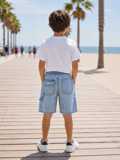 STILL Bermuda Jeans Junior con Coulisse – Pantaloncini Jeans Estivi