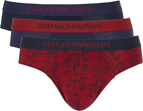 EMPORIO ARMANI Slip Uomo Emporio Armani 3 Pack in Cotone – Comfort Premium e Stile Iconico