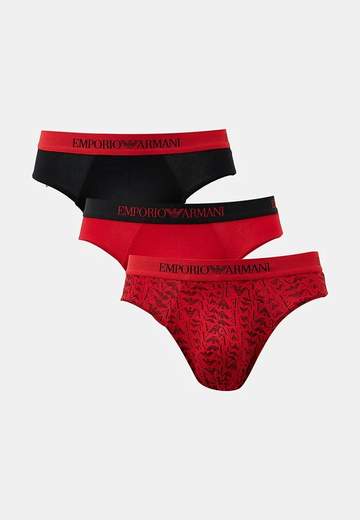 EMPORIO ARMANI Slip Uomo Emporio Armani 3 Pack in Puro Cotone – Comfort Naturale e Stile Iconico
