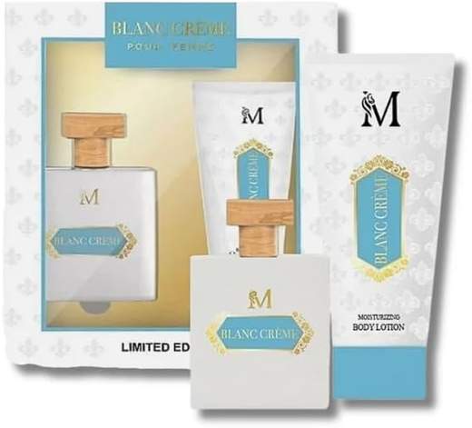 Profumi Arabi Set Profumo Donna Montage Blanc Creme 50 ml + Body Lotion 50 ml