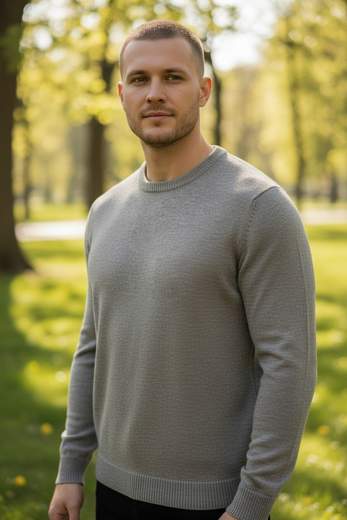 STILL Maglione Uomo Girocollo a Maniche Lunghe