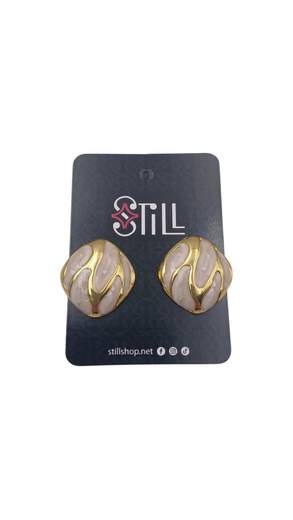 Orecchini Vintage Smaltati Design Wave