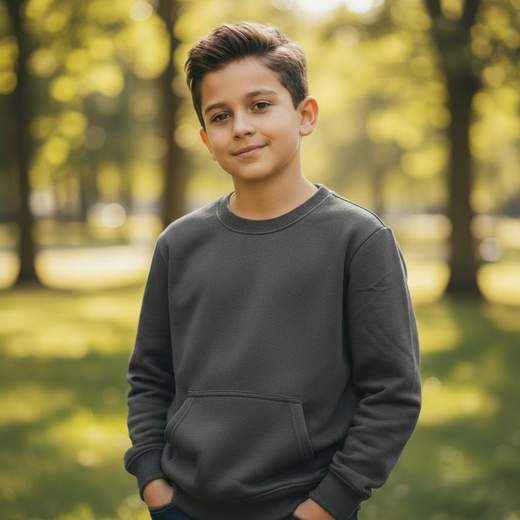 STILL Felpa Junior Oversize con Tasca - Sweatshirt Bambino