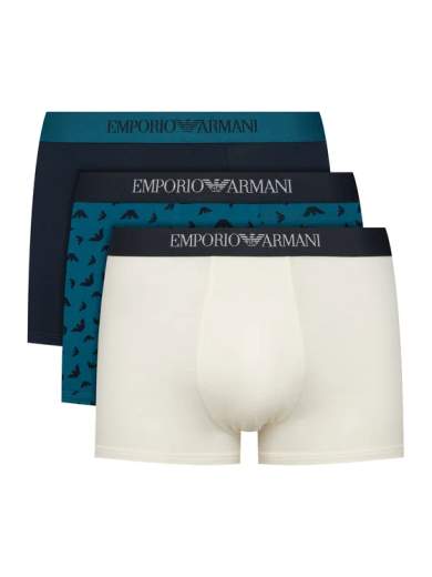 EMPORIO ARMANI Boxer Uomo 3 Pezzi con Logo e Fascia Elasticizzata