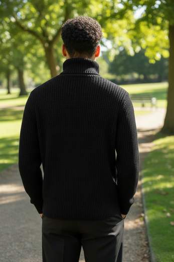 STILL Maglione Dolcevita Uomo: eleganza essenziale e texture contemporanea