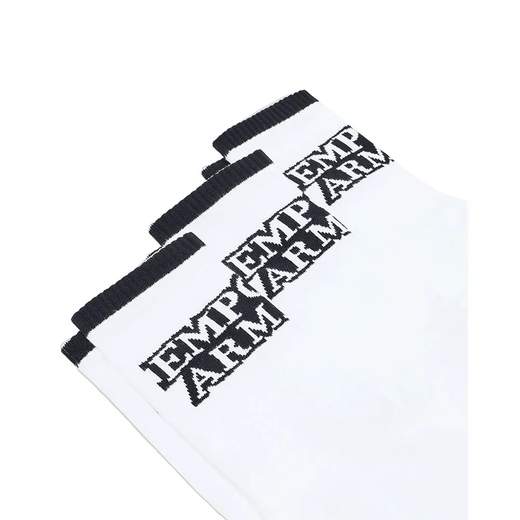 EMPORIO ARMANI Calze Spugna Emporio Armani in cotone stretch 3-Pack con logo