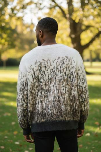 STILL Maglione Uomo Degradé: texture sofisticata e stile casual contemporaneo