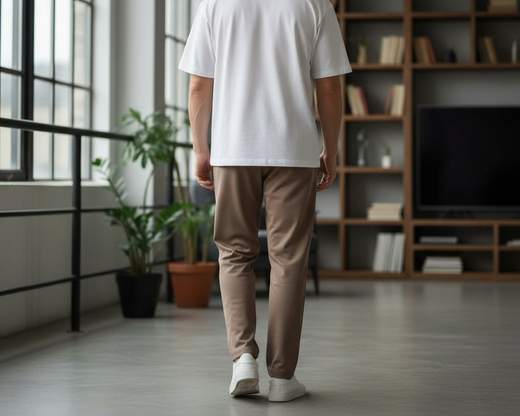 Pantalone Jogger Uomo Nero con Coulisse – Vestibilità Slim Contemporanea