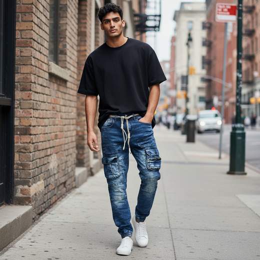Jeans Uomo Slim Fit in Cotone Elastico – Comfort & Stile Quotidiano
