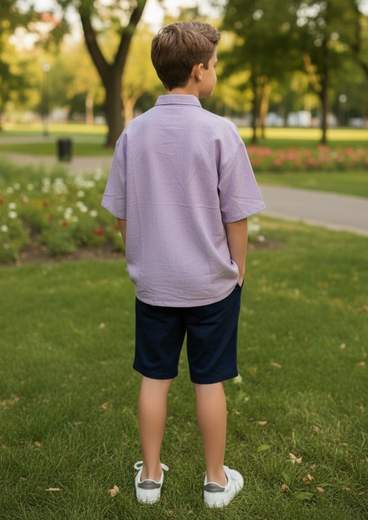 STILL Camicia Junior Estiva Cotone Manica Corta