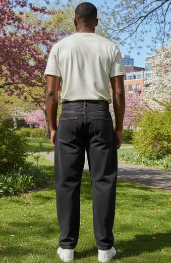 STILL Il Denim Nero che Ridefinisce lo Stile: Comfort e Carattere in Versione Balloon