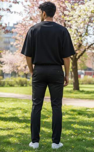 STILL Pantaloni Uomo Slim Fit Neri: Eleganza e Comfort per Ogni Stile