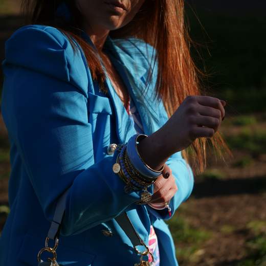 STILL BRACCIALE ORO-TURCHESE