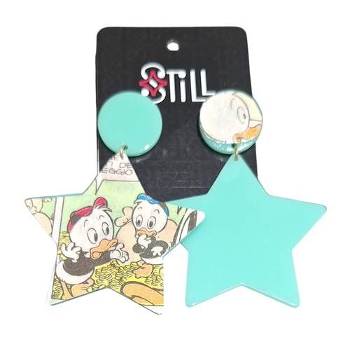 STILL Orecchini Fumetto Fatti a Mano Pop Art