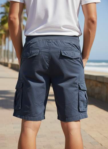 STILL Bermuda Cargo Uomo con Tasche Laterali e Coulisse