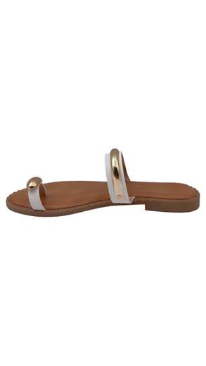 Sandali Infradito Donna con Dettaglio Metallico