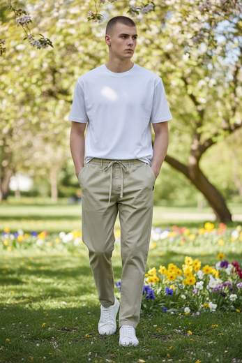 STILL Pantalone Uomo Casual con Coulisse – Chino Comfort Fit Stile Urban