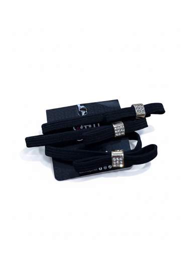 STILL Set da 3 Elastici per Capelli con Dettagli Strass e Finiture Eleganti