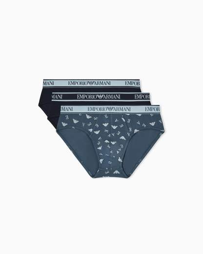 EMPORIO ARMANI Slip uomo Armani 3 pack: comfort stretch e stile versatile