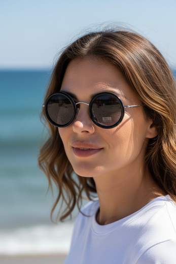 STILL Occhiali da Sole Donna Round Vintage