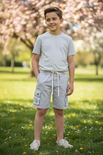 STILL Bermuda Cargo Junior – Pantaloncini Bambino Casual con Tasche Laterali