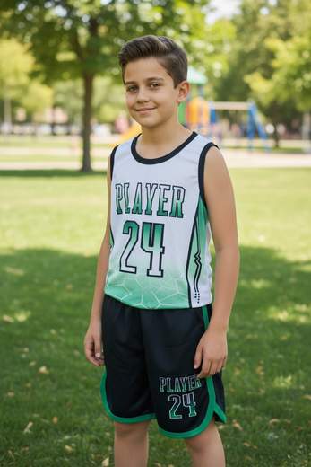 STILL Completo Basket Junior Canotta e Shorts Sportivo