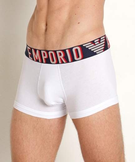 EMPORIO ARMANI Boxer uomo Emporio Armani in cotone stretch con elastico logato