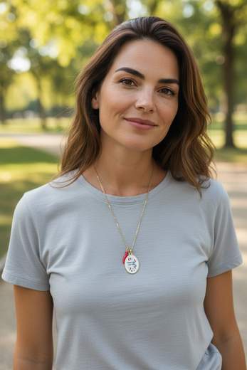 STILL Collana Donna con Ciondolo Smaltato