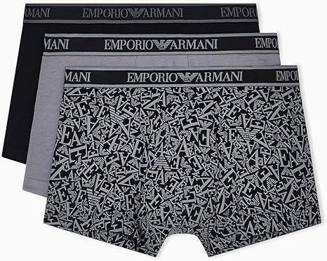 EMPORIO ARMANI Boxer Uomo Emporio Armani 3 Pack in Cotone Stretch – Comfort Premium e Stile Iconico