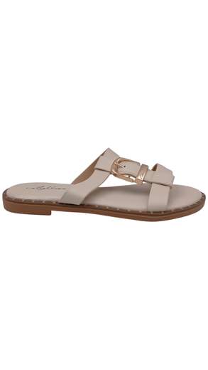 Sandali Donna Bassi con Maxi Fibbia
