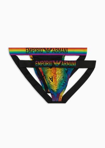 EMPORIO ARMANI Jockstrap Uomo Emporio Armani Bipack Cotone Stretch – Comfort e Supporto Iconico