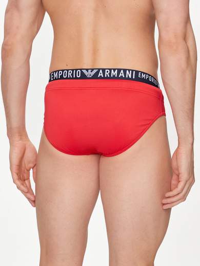 EMPORIO ARMANI Costume slip uomo con fascia logata: stile essenziale e performance