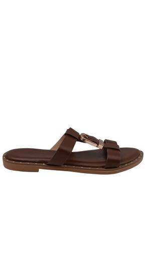 Sandali Donna Bassi con Maxi Fibbia