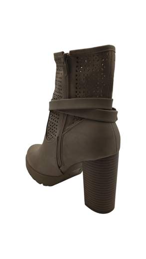 Stivaletti Donna Beige con Tacco – Stile Casual Chic