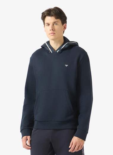 EMPORIO ARMANI Felpa Uomo con Cappuccio e Logo