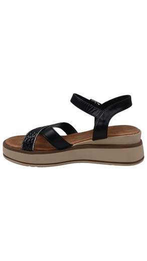 Sandali Donna Platform con Intreccio e Cinturino Regolabile