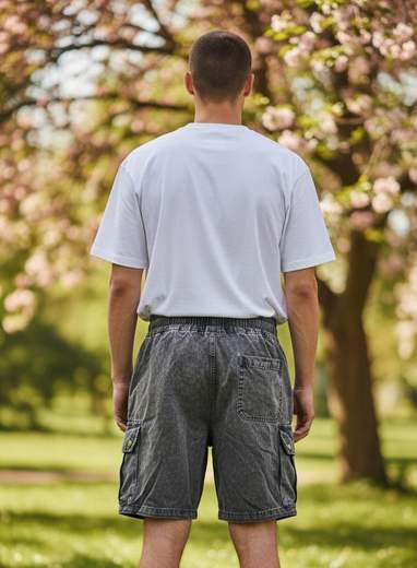 STILL Bermuda Cargo Uomo Casual – Shorts Urban con Coulisse e Tasche Laterali