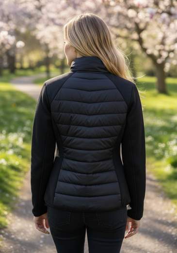 STILL Giacca Trapuntata Donna con Zip e Maniche Tecniche – Jacket Sport Chic