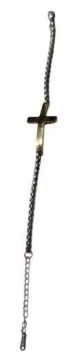 STILL Bracciale Croce Minimal Uomo Donna Acciaio