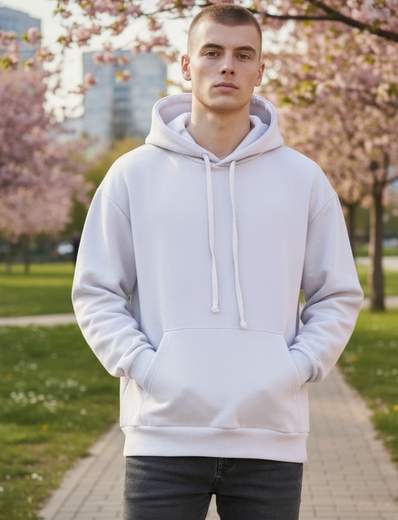 STILL Felpa cotone con il cappuccio