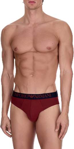 EMPORIO ARMANI Slip Uomo Bi-Pack in Cotone Elasticizzato