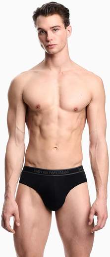EMPORIO ARMANI Slip Uomo Emporio Armani 3 Pack in Cotone Stretch – Comfort e Stile Iconico