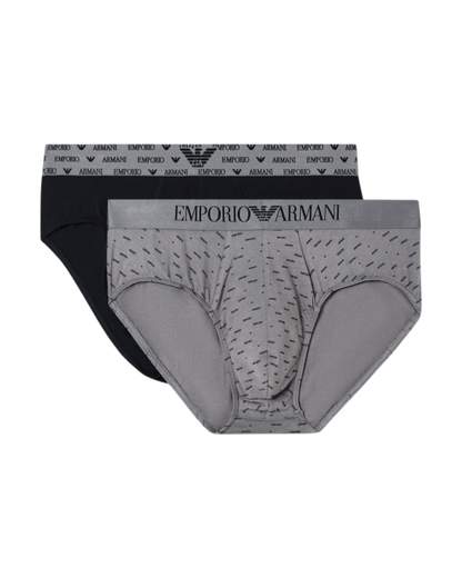 EMPORIO ARMANI Slip Uomo Armani 2 pack: comfort stretch e design stampato distintivo