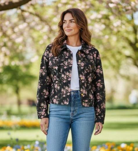 STILL Giacca Fantasia Floreale – Stile Moderno e Versatilità Quotidiana