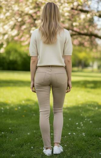 STILL Jeans Skinny Elasticizzati a Vita Media – Pantaloni Slim Fit